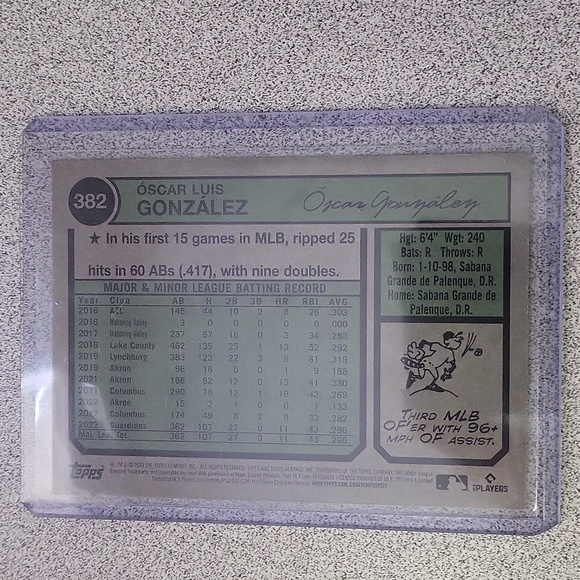 2023 Topps Heritage Oscar Hernandez Rookie Card - Picture 2 of 2